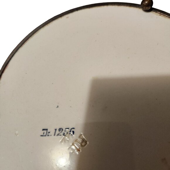 Vintage Porcelain Trivet With Hand-Painted Floral Design 6.5 Inches Antique Look - Picture 3 of 5